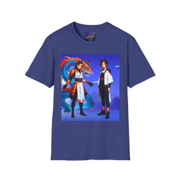 Fantasy_Adventure_Colorful_Tee_Anime_Cosplay_T_Shirt_Metro_Blue